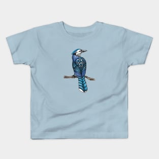 Blue Jay Totem Animal Kids T-Shirt